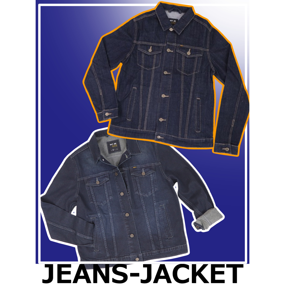 BOVY JACKET JEANS BLUEFADE- เสื้อแจ็คเก็ตสียีนส์เข้มยีนส์อ่อน BJ9227 ...