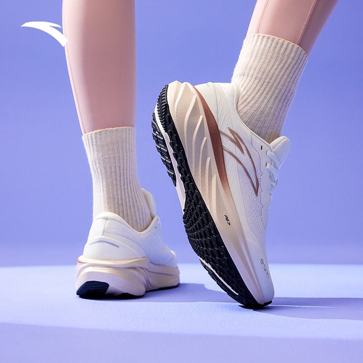 ANTA Float PG7 รองเท้าวิ่งเบาะสตรี 2E WideFoot รองเท้าผ้าใบกันน้ำ 1224D5504 Official Store