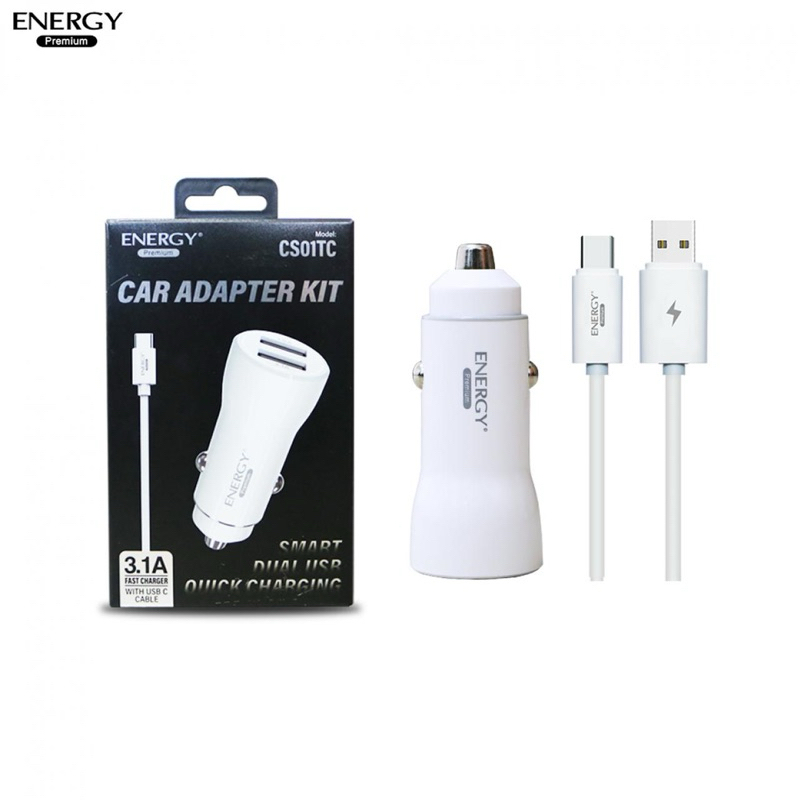 CAR Adapter Set สำหรับ CS01TC-3.1A สีขาว | Shopee Thailand