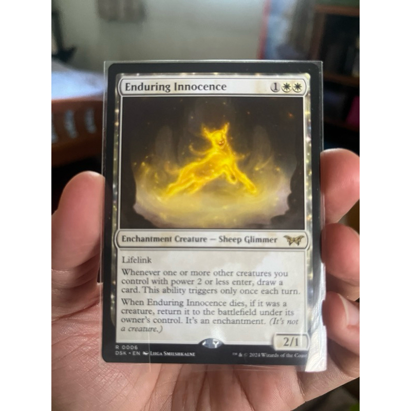 การ์ด MTG Enduring Innocence White Magic the gathering EDH รุ่น DSK ...