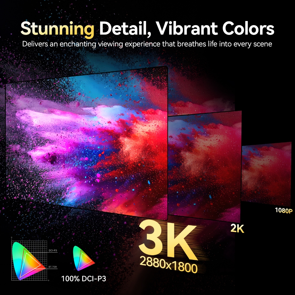 UPERFECT[ส่งจากประเทศไทย]OLED 120HZ Touchscreen Portable Monitor 3K ...