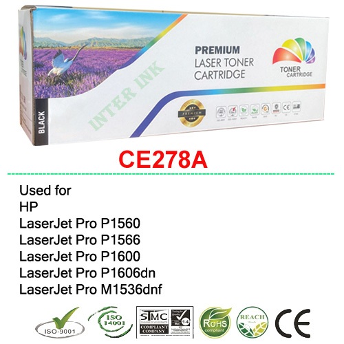 หมึกเทียบเท่า LaserJet Pro M1536dnf (CE278A) สีดำ Full Color | Shopee ...