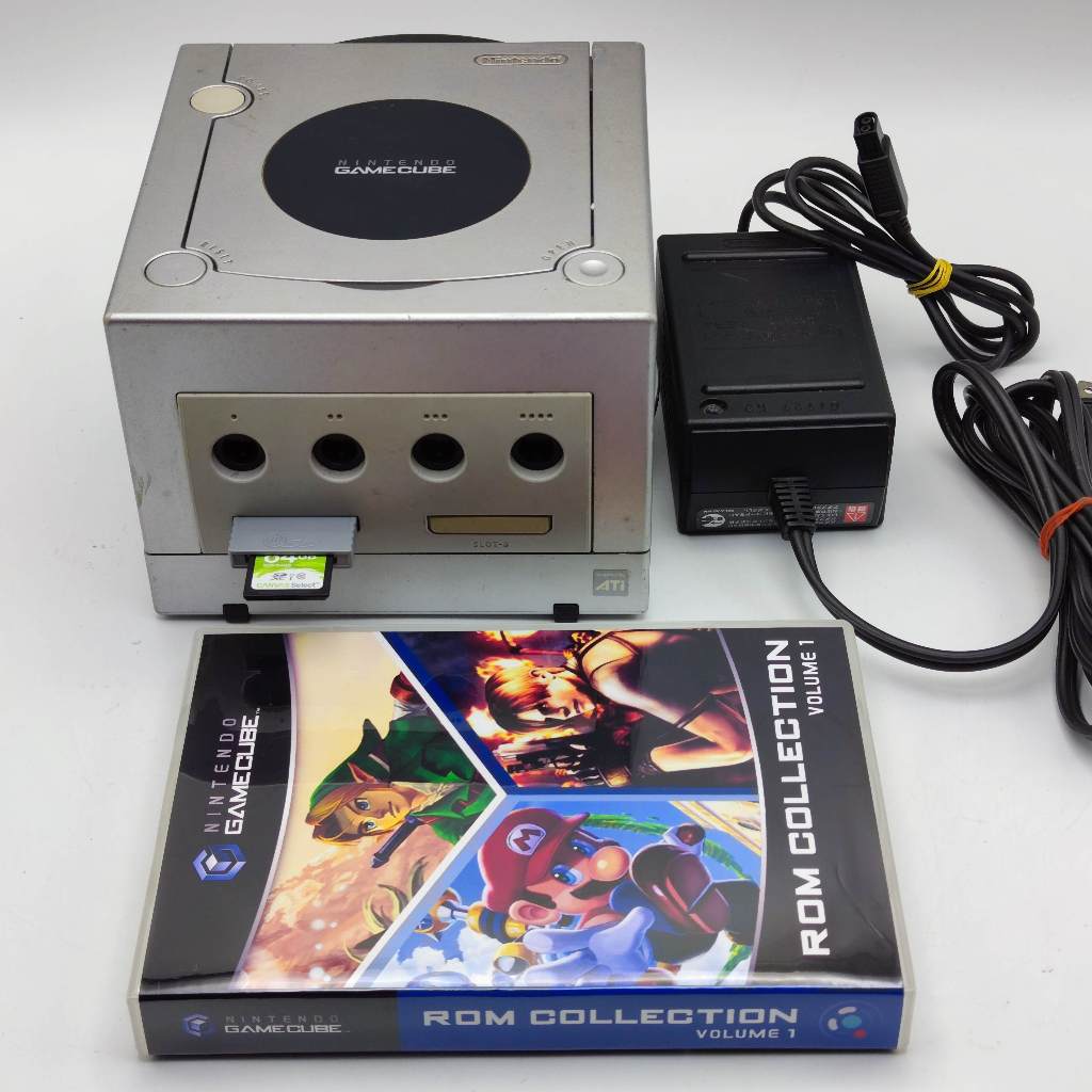 GAME CUBE สีเงิน [PI PICO] + SD Card 64GB [35 เกมส์] เฉพาะเครื่อง ...