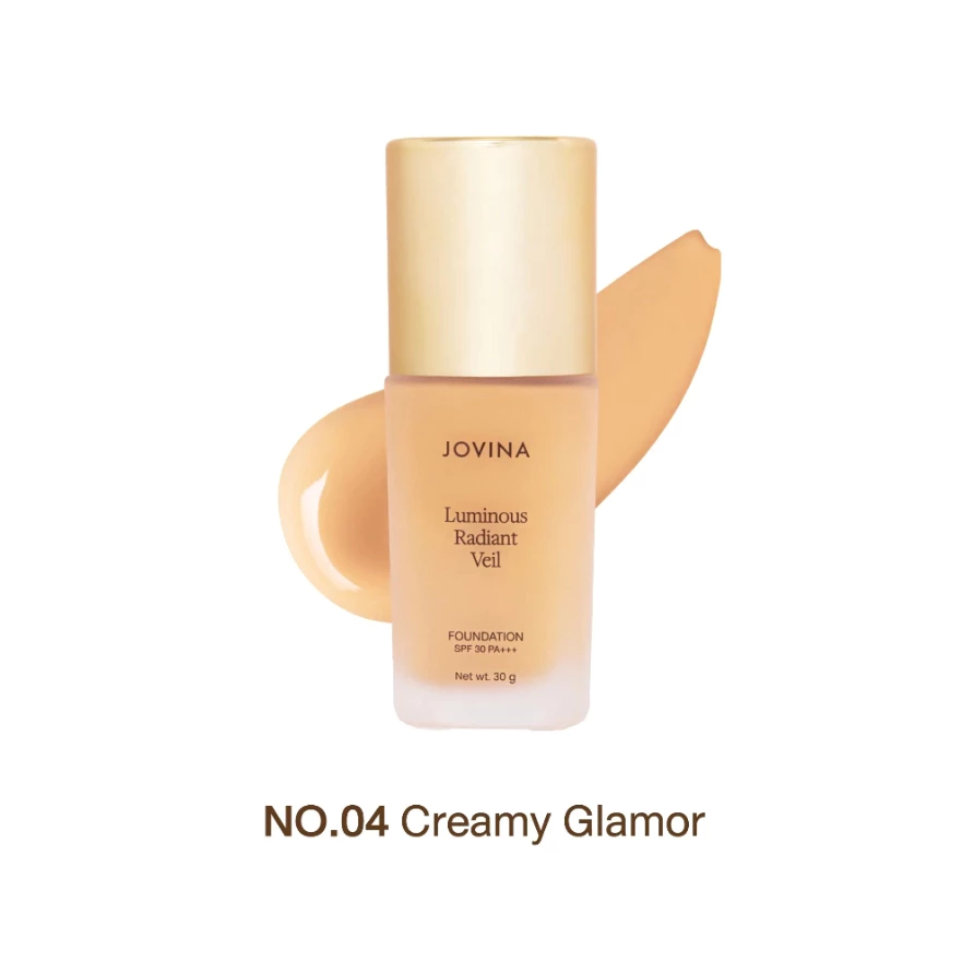 ครีมมี่ แกลมเมอ รองพื้น Jovina Luminous Foundation SPF 30 PA+++ คุมมัน ปกปิดเนียนกริบ 30g