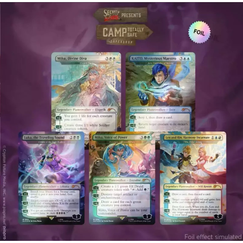 Magic the Gathering Secret Lair x Hatsune Miku: Winter Diva English Edition (Foil