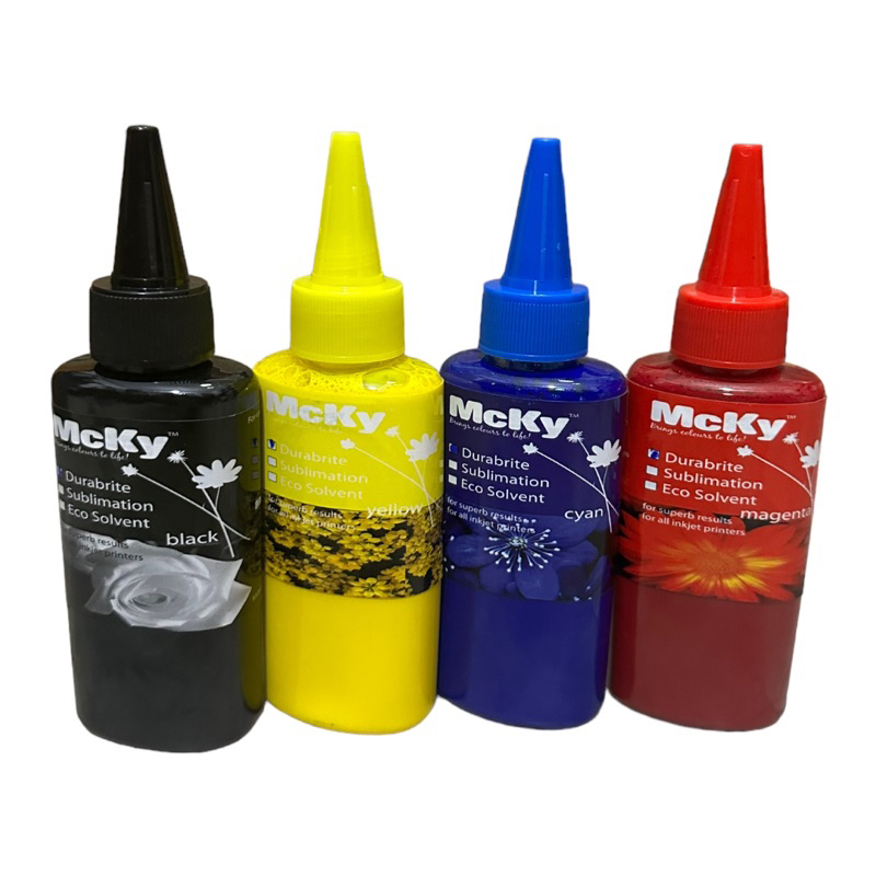 Epson Mcky ink Durabrite Pigment หมึกกันน้ำสำหรับ ทุกรุ่น 100ml แพ็ค 4 ...