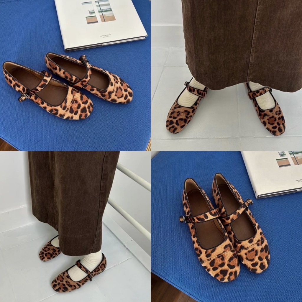 [Pre-order 10-15 days] WEAR.SOUL #S605-Leopard Mary Jane | Shopee Thailand