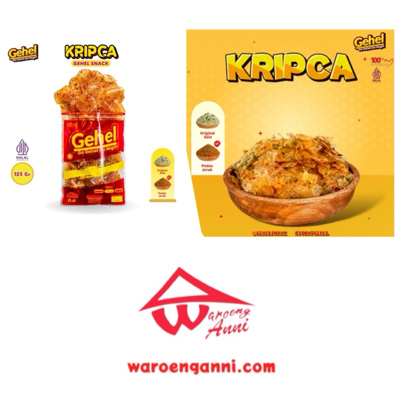 Indonesia Kripca ( Keripik Kaca ) Gehel ,125 gram / Spicy Glass Chips ...