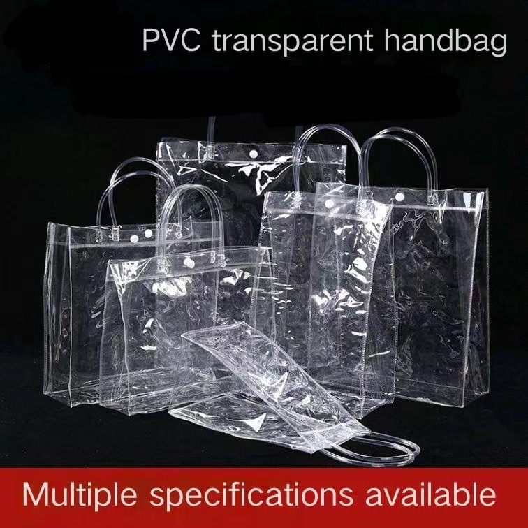 PVC กระเป๋าถือพลาสติกใส แบบสะพายได้ ถุงพลาสติกใส กระเป๋าของขวัญ มือถือ ...