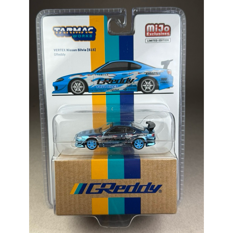 Chase Car VERTEX Nissan Silvia S15 Greddy Scale 1:64 ยี่ห้อ Tarmac ...