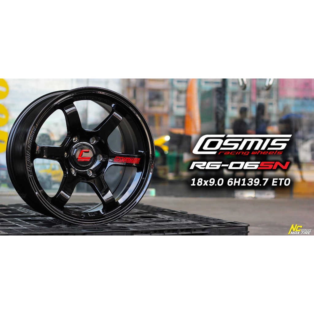 ล้อแม็กขอบ18 / Cosmis rg-06sn / ดำเงา / 18x9.0 6H139.7 ET0 / สำหรับ ...