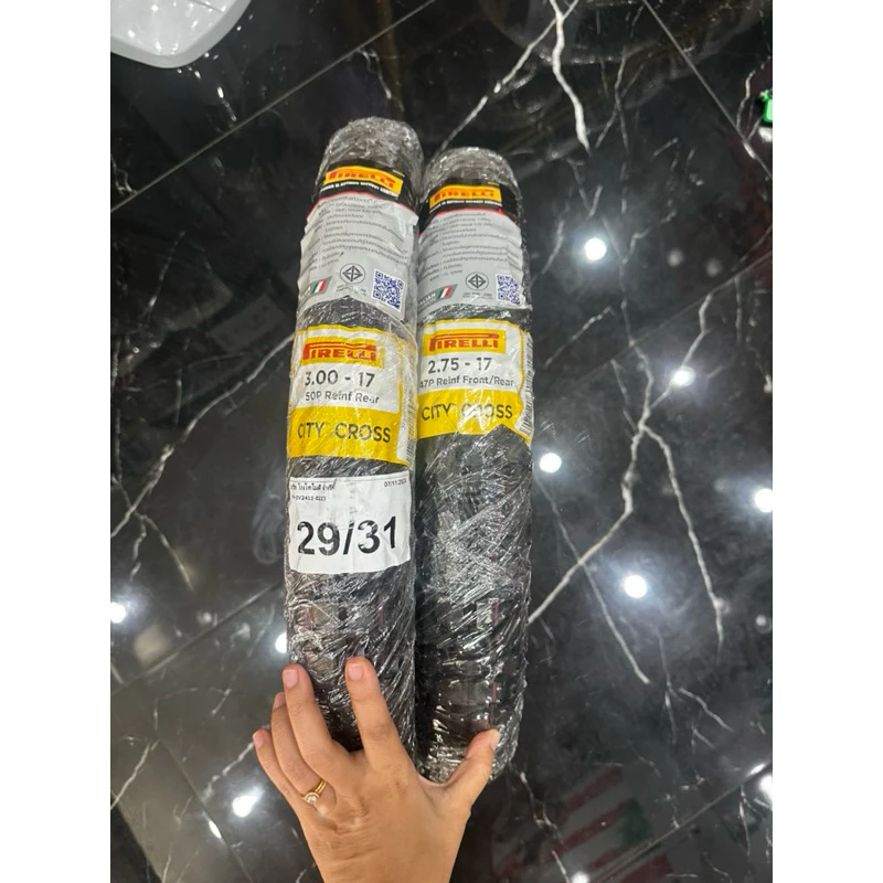 PIRELLI CITY CROSS ปี25 ยางสายลุย ขอบ17 ใช้ยางใน ยาง Honda CT125 / WAVE 110/125 ยาง2.75 ยาง80/90-17 ยางct125 รูปที่ 3