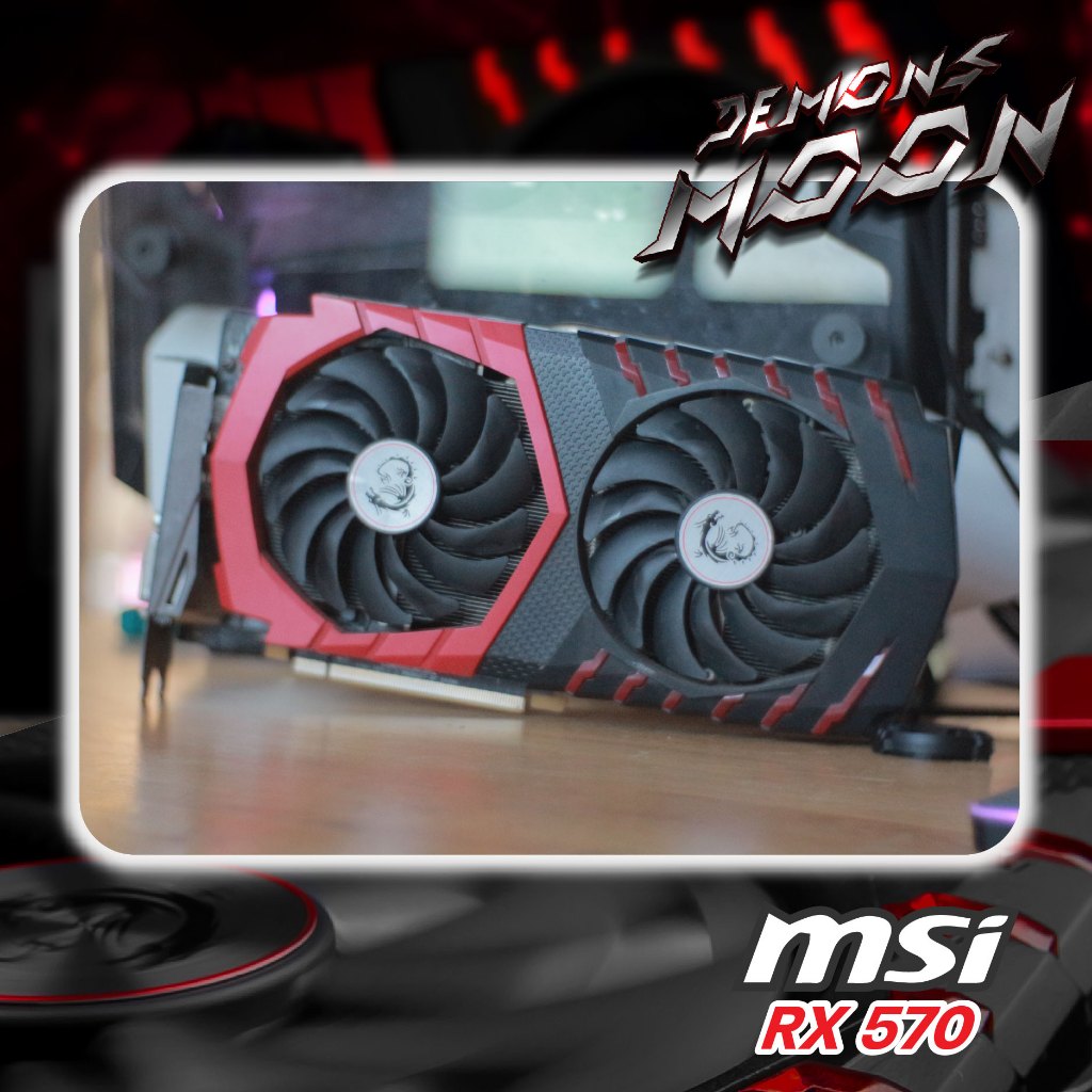 RX 570 4G GAMING X / MSI RADEON RX 570 4G GAMING X + ประกัน Demons ...