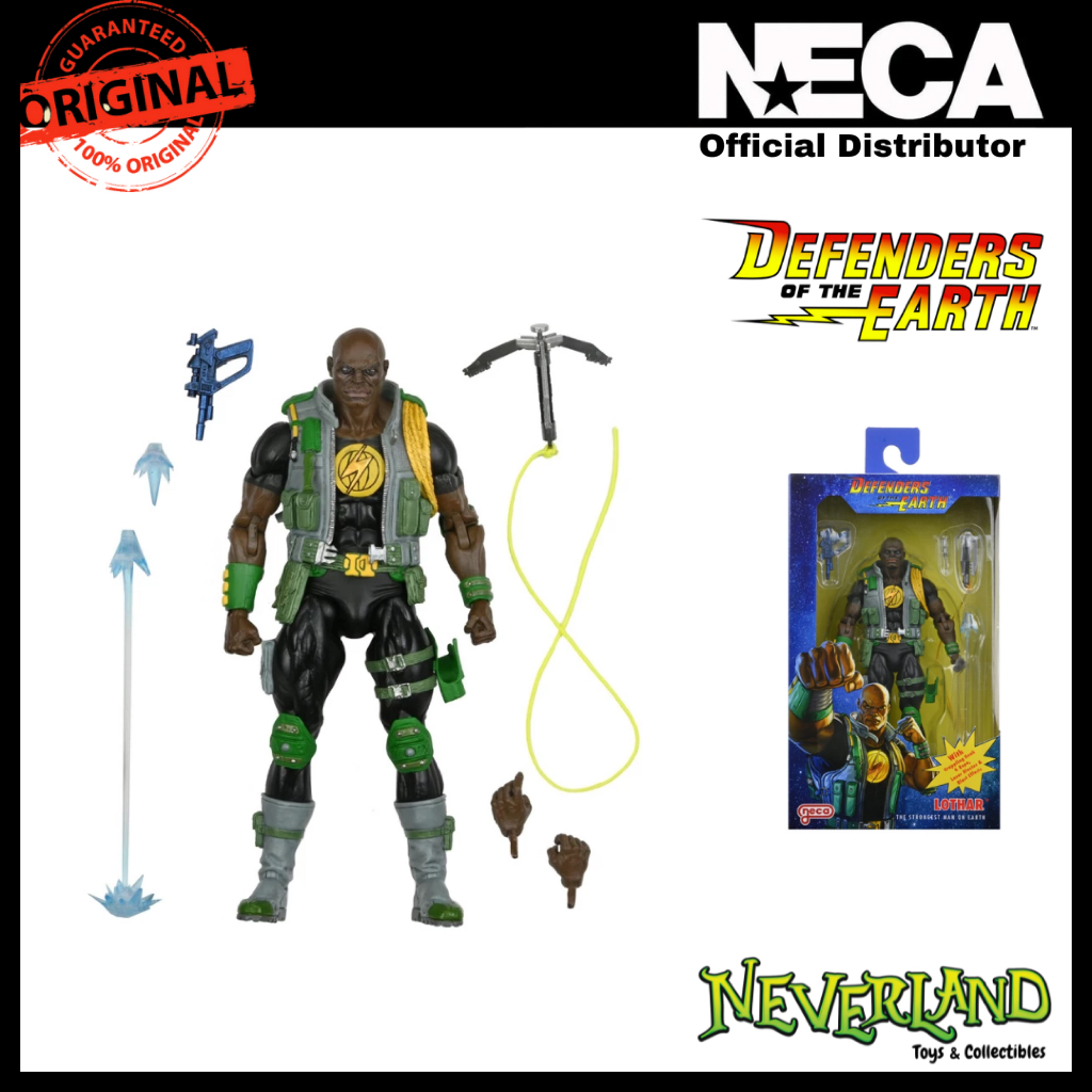 Figurine NECA Defenders Of The Earth #05 Lothar - Neuve Sous Blister