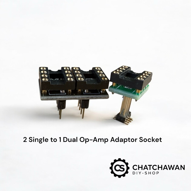 Op-Amp Adaptor Socket ซ็อกเก็ตเชื่อมต่อ ออปแอมป์ แบบDOP8และSIP8 ...