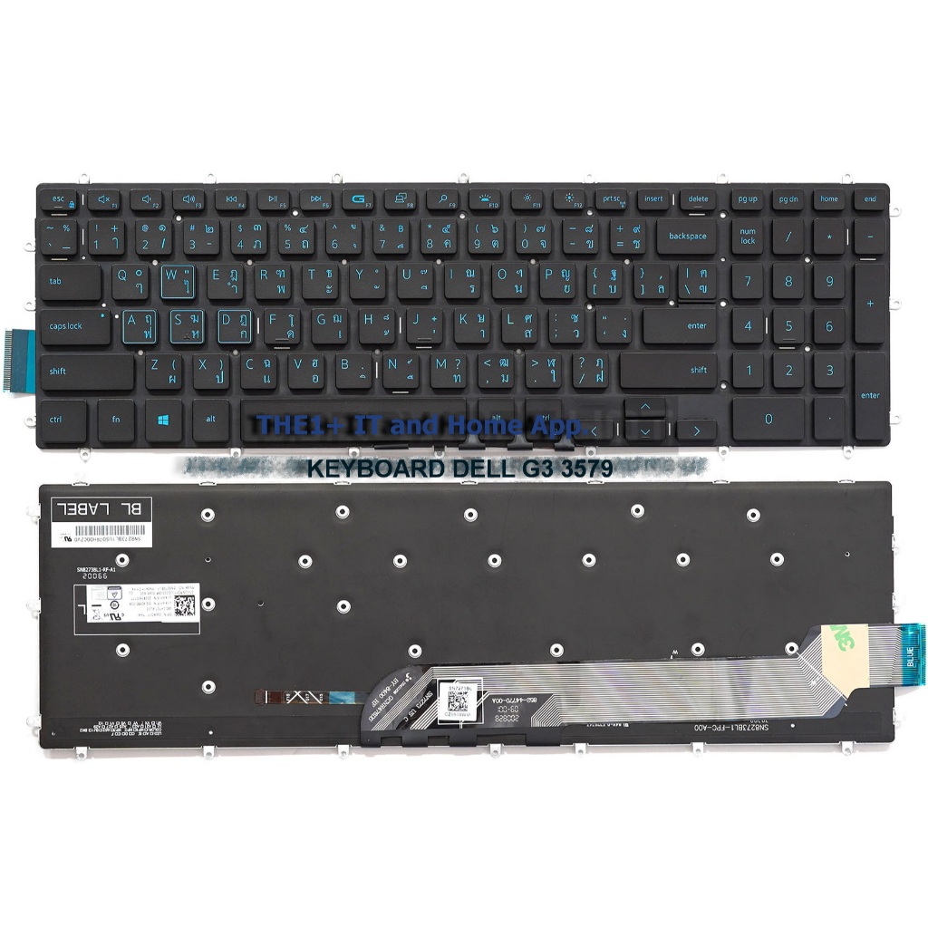 คีย์บอร์ดโน๊ตบุ๊ค KEYBOARD DELL G3 3579 | Shopee Thailand