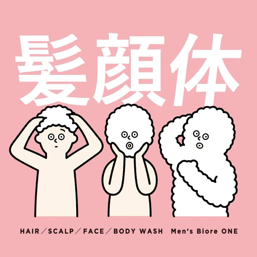 Men's Biore ONE All-in-One Body Cleanser for Hair and Skin เมนส์ บิโอเร ...