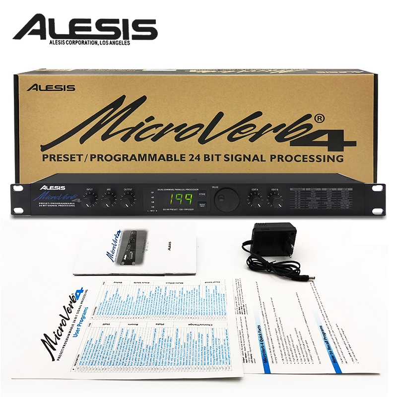 ALesis Microverb4 / Microverb4 + โปรเซสเซอร์เอฟเฟกต์ดิจิตอล DSP