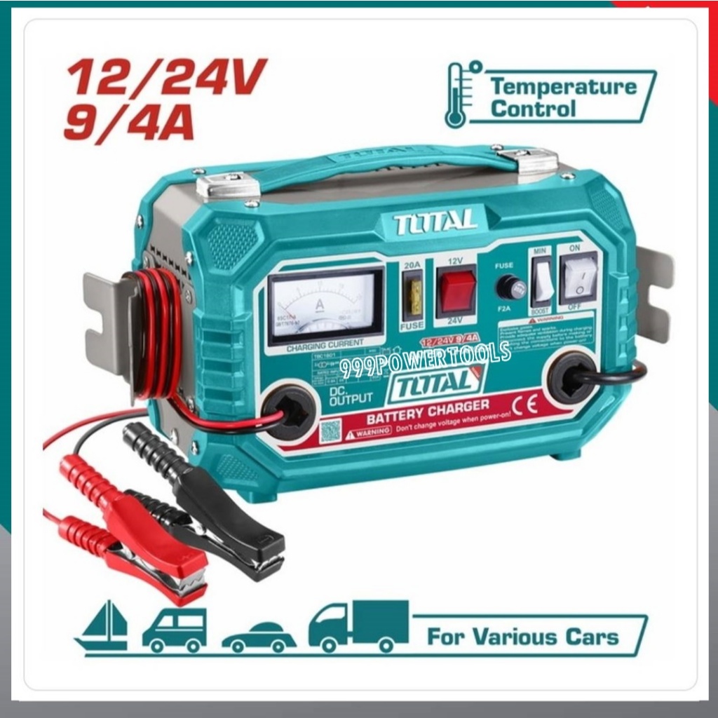 TOTAL เครื่องชาร์จแบตเตอรี่ 12v 24v รุ่น TBC1601( Battery Charger ...