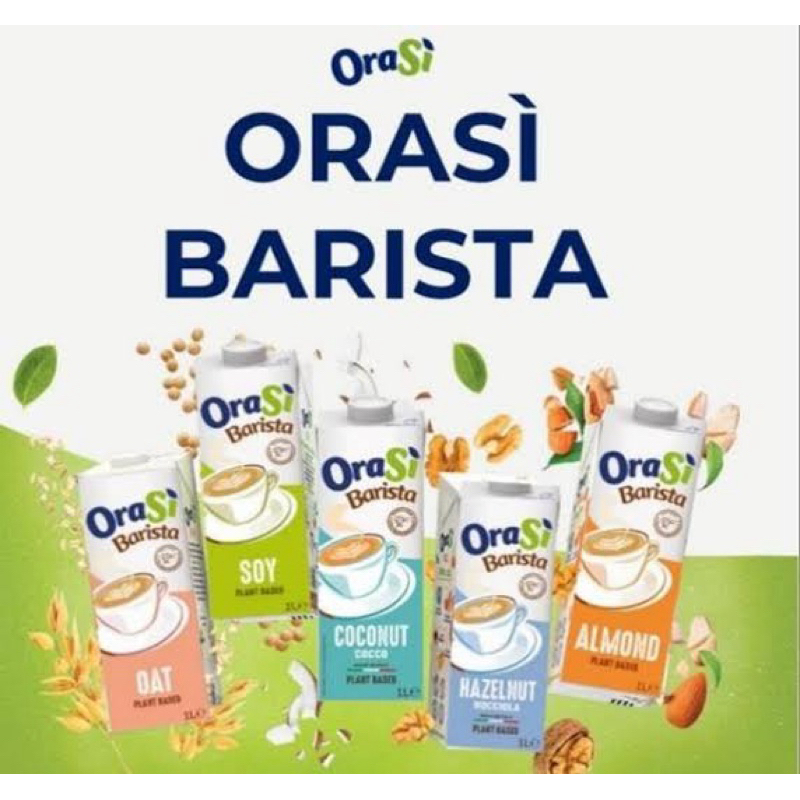 แพ็คเกจใหม่ Orasi plant based oat / rice / hazelnut milk 1ลิตร ผลิตใน ...