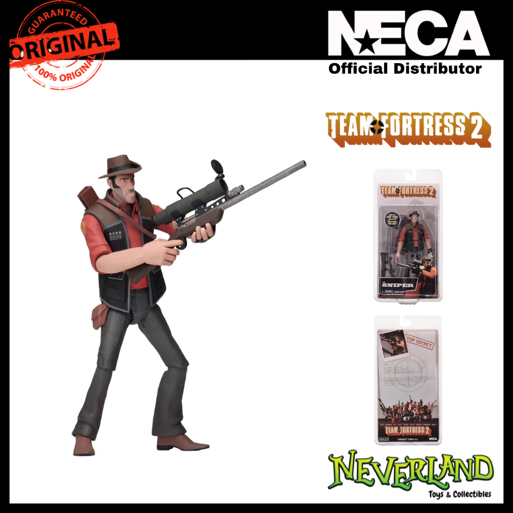 NECA Action Figure Red Sniper (Team Fortress 2) Series 4, 7 Pollici (17,7 Cm)