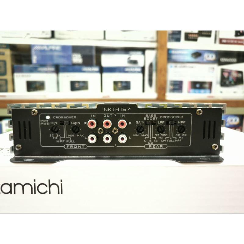 NAKAMICHI NKTA75.4 Power Amp 4 CH เหมาะสำหรับขับลำโพง ชุดหน้า/หลัง