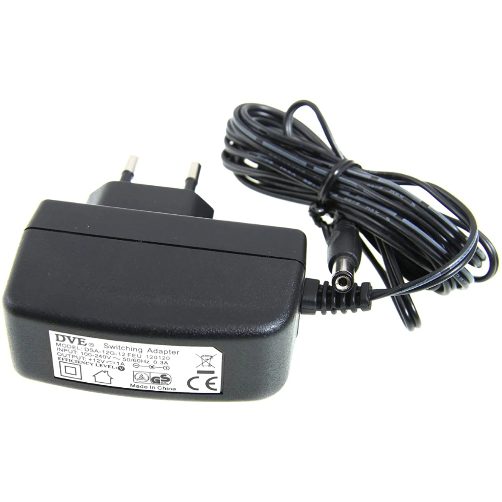 แท้ DVE Adapter 12V 1A ของแท้ (ขากลม) หัวแจ๊คขนาด 5.5*2.1 mm. แน่นๆ ...
