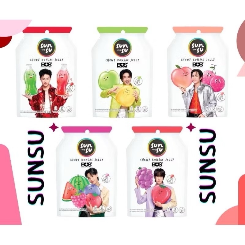 ซันซุ เยลลี่ซันซุ เยลลี่ผสมบุก sunsu x bus มีการ์ดทุกซอง **การ์ดสุ่ม ...