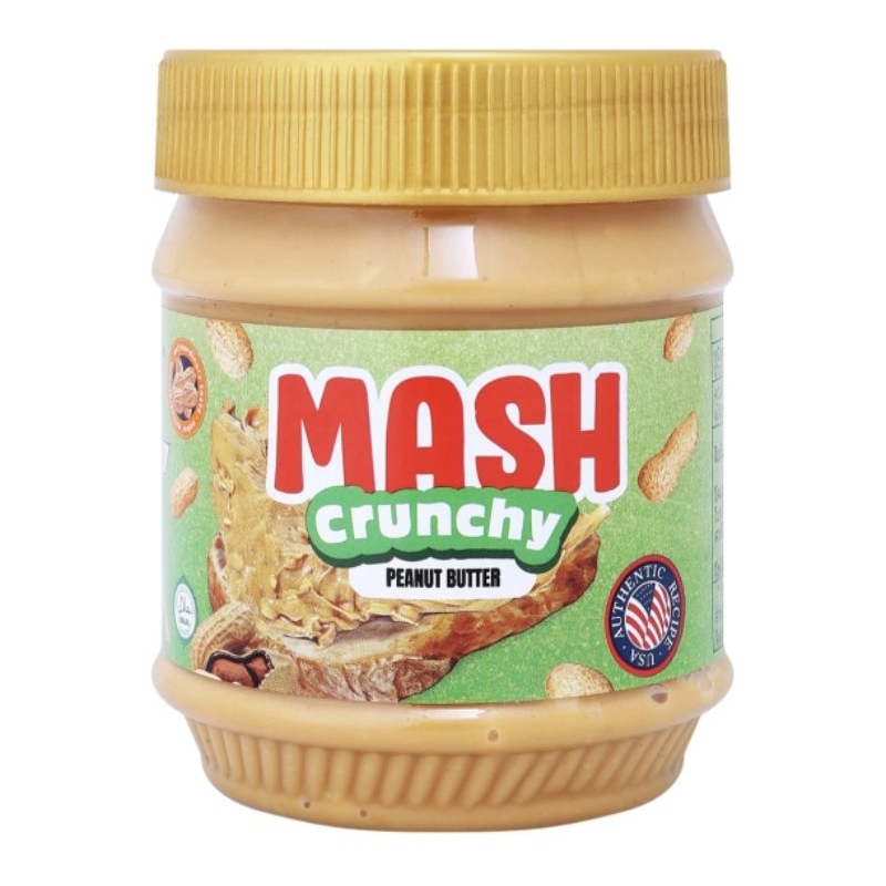 MASH CRUNCHY PEANUT BUTTER 340g. - แมช พีนัทบัตเตอร์ เนยถั่วลิสงชนิดบด ...