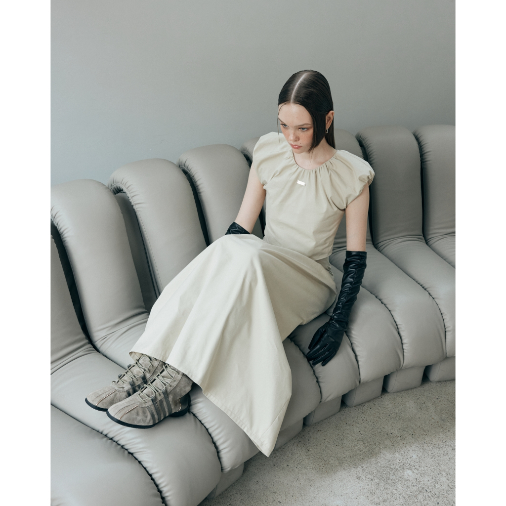 AMEMA MAXI SKIRT กระโปรงยาวทรงเอ ดีเทลรูดรอบตัว | Shopee Thailand