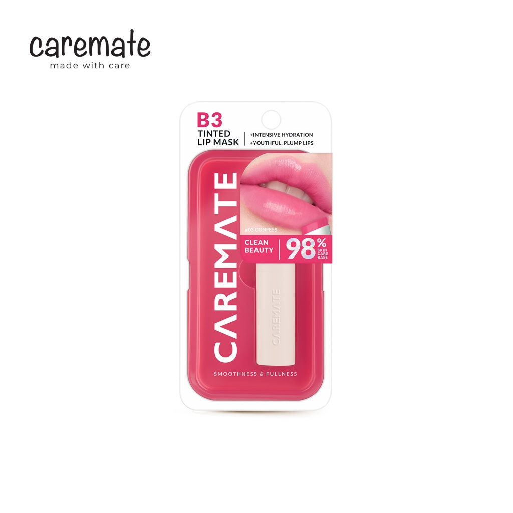 Caremate B3 Tinted Lip Mask #03 Confess | Shopee Thailand