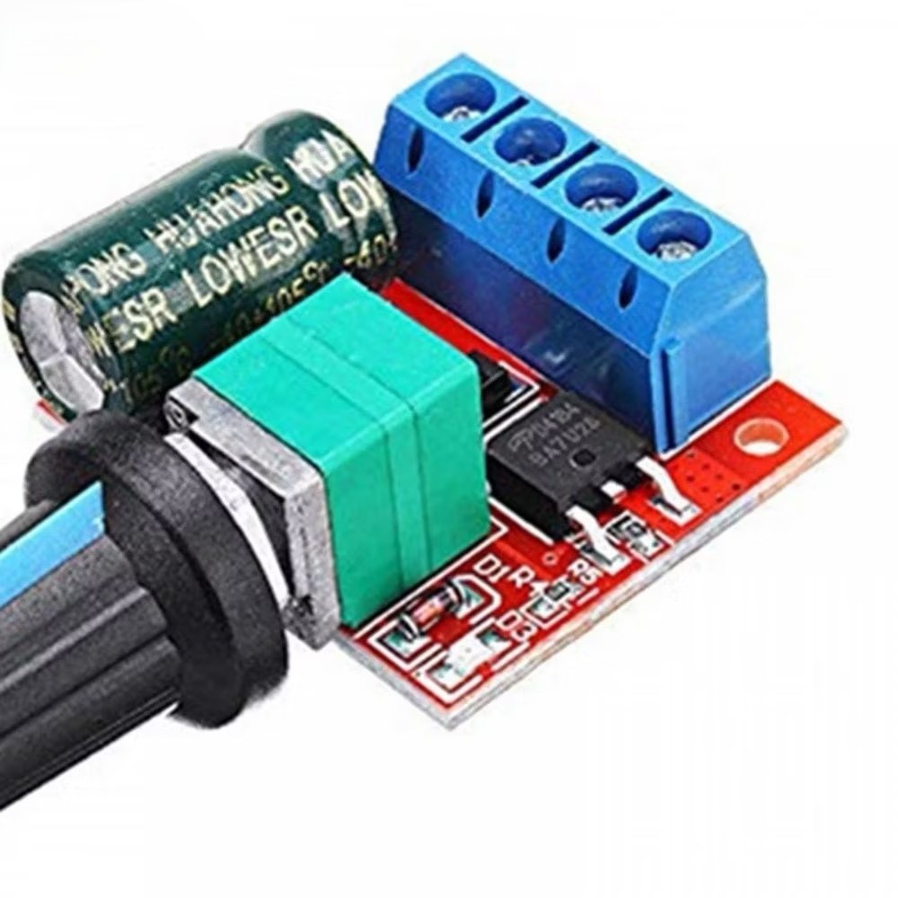 5A 90W PWM 12V DC มอเตอร์โมดูลควบคุมความเร็ว 4.5V-35V แรงดันไฟฟ้าต่ํา ...