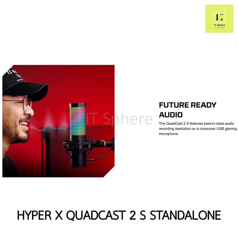 ไมค์ HYPER X QUADCAST 2 S STANDALONE MICROPHONE 9A273AA MIC ไมโครโฟน ...