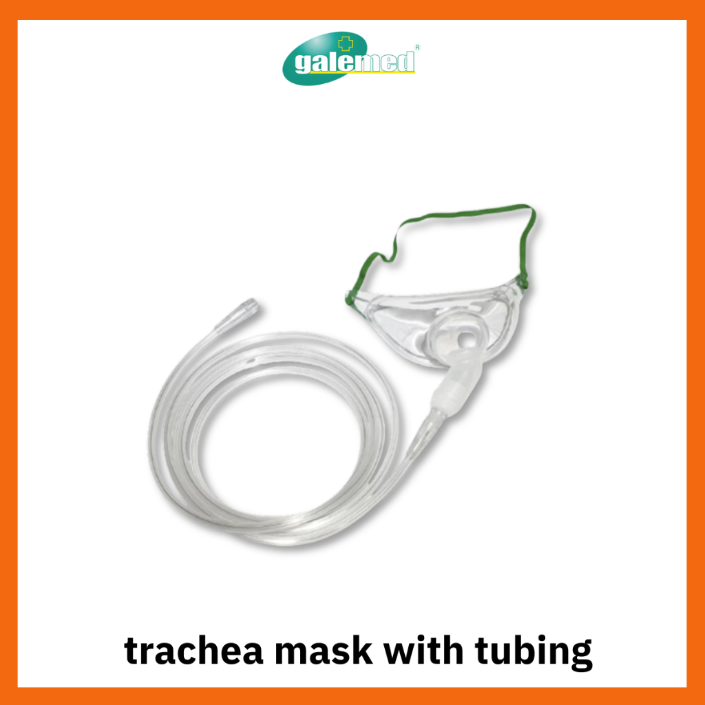 Galemed trachea mask with tubing หน้ากากให้ออกซิเจน แบบครอบคอ พร้อมสาย ...