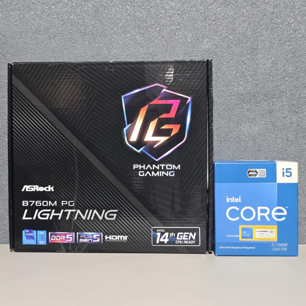 CPU INTEL CORE I5 13400F + ASROCK B760M PG LIGHTNING (DDR5) (LGA1700 ...