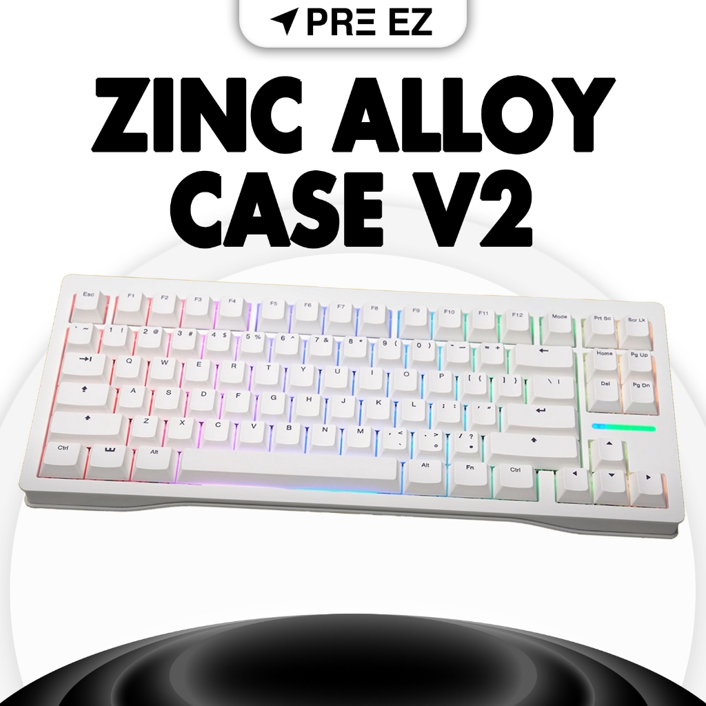 Wooting 80HE Zinc Alloy White V2(เฉพาะตัวเคส) | Shopee Thailand