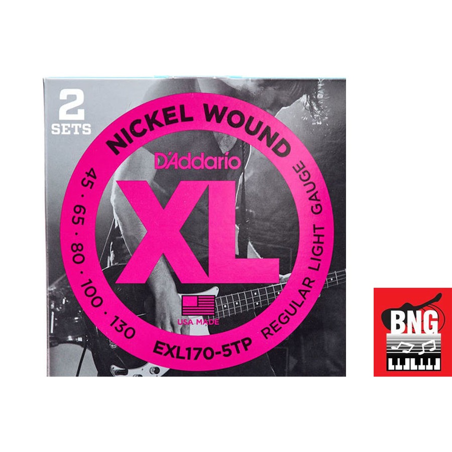 D'addario สายเบสไฟฟ้า 4 สาย และ 5 สาย EXL170 EXL170-5 | Shopee Thailand
