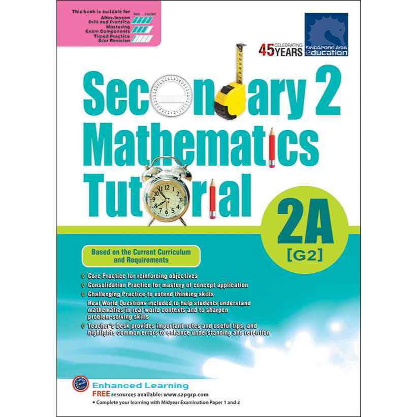 Global Education Secondary 2 Mathematics Tutorial 2A [G2] แบบฝึกหัด ...
