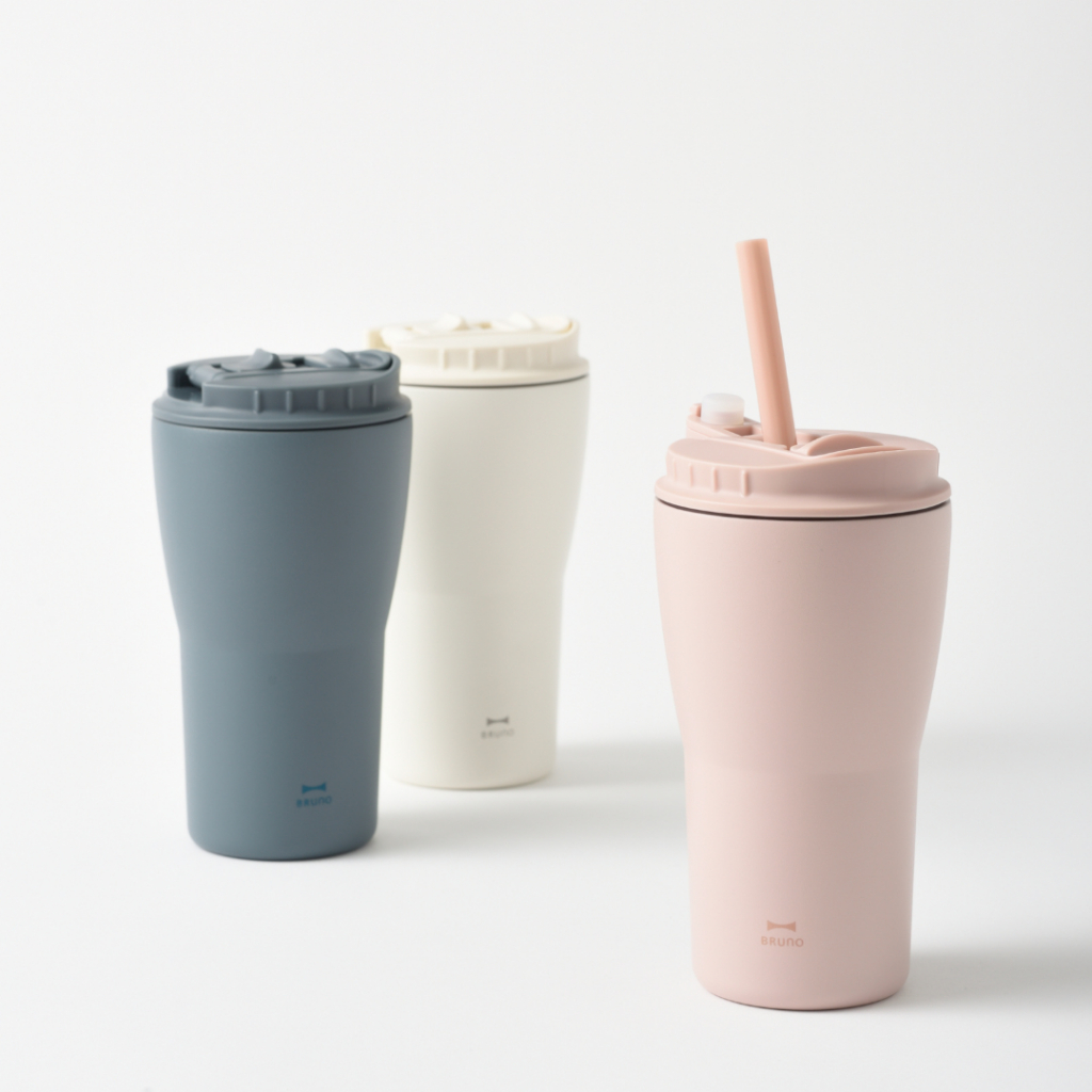 BRUNO 2 Way Straw Tumbler (M) 420ml BHK322 แก้วน้ำเก็บอุณหภูมิ มีฝาปิด ...