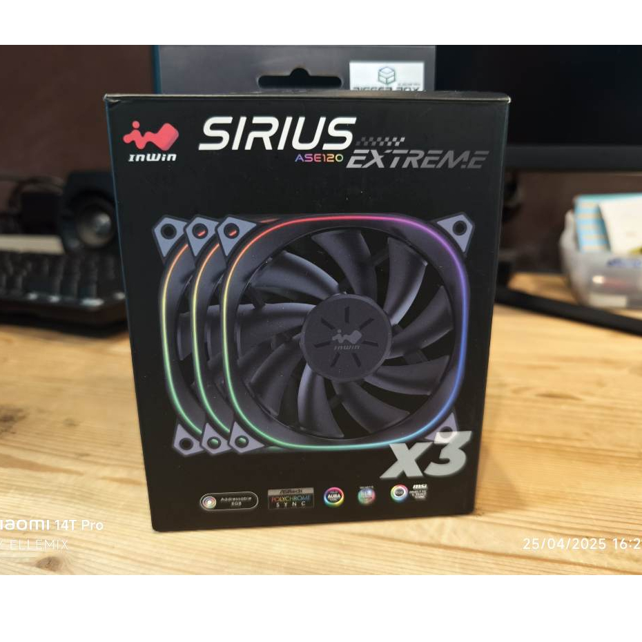 CASE FAN (พัดลมเคสคอมพิวเตอร์) InWin SIRIUS Extreme ASE120 Black ...