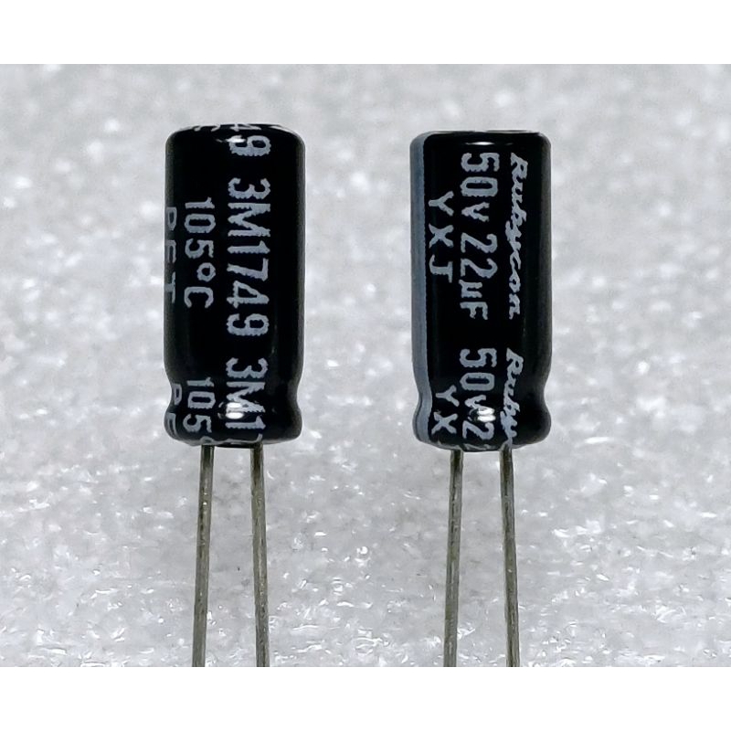 Rubycon YXJ 22uf 50v (ราคา10ตัว) capacitor ตัวเก็บประจุ คาปาซิเตอร์ ...
