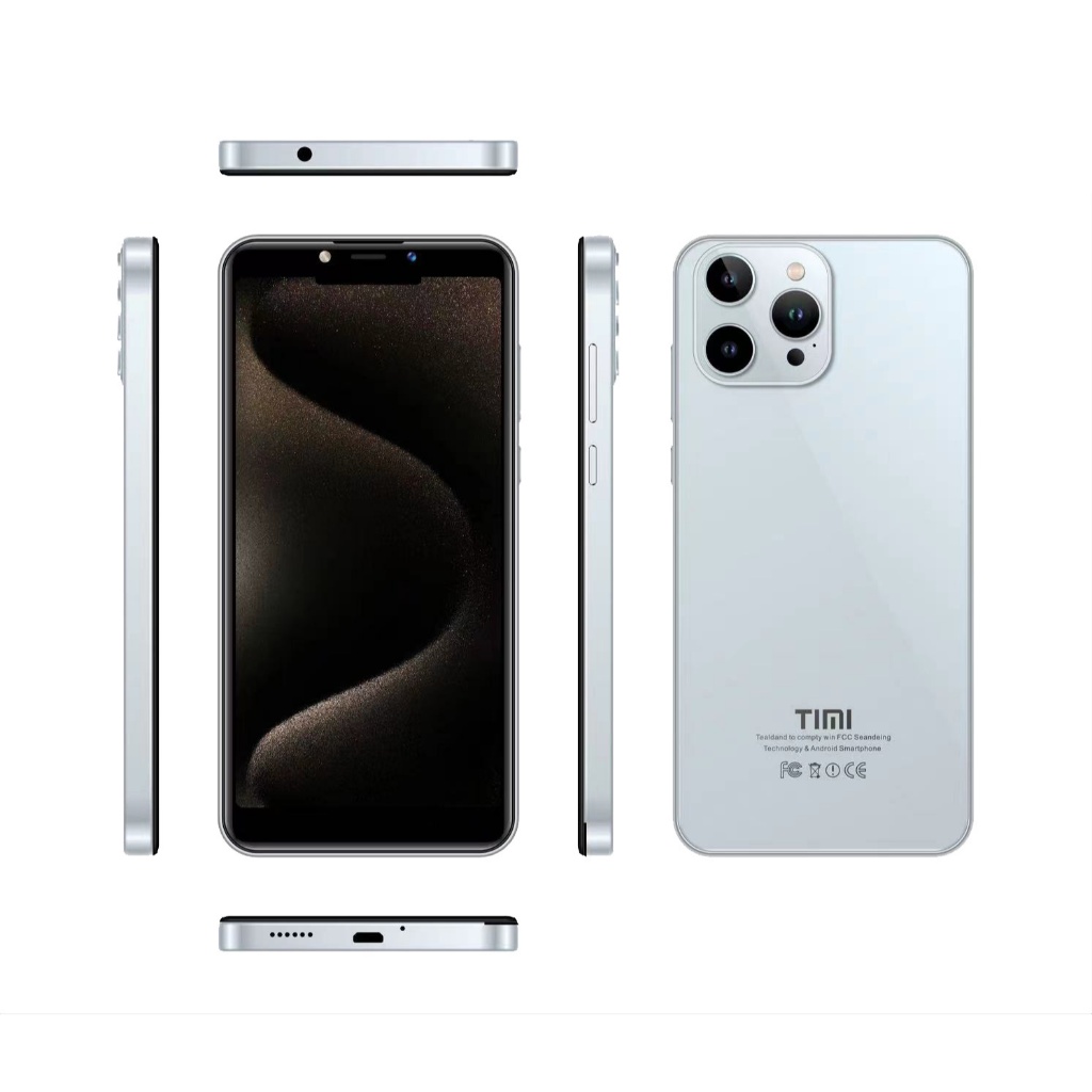 โทรศัพท์มือถือ TIMI T26 (6+128GB) จอขนาด 6.8นิ้ว แบต 5500mAh Android 13 ...