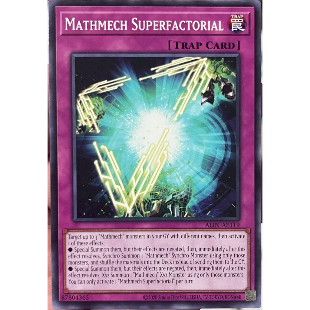 Yugioh Asia-Eng [ALIN-AE119] Mathmech Superfactorial (Common) การ์ดยูกิ ...