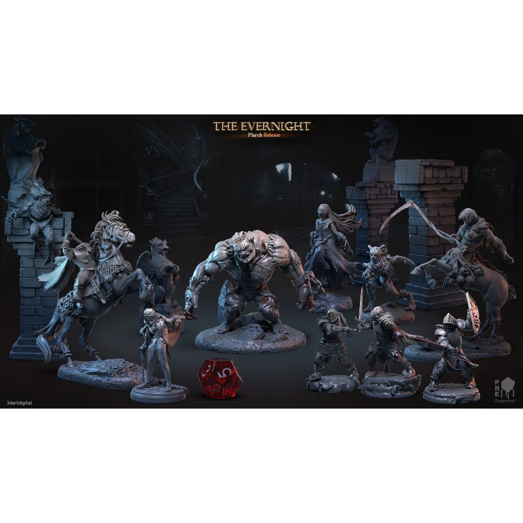 The Evernight : Collection : Miniature Resin โมเดลบอร์ดเกม ผลิตตามสั่ง ...