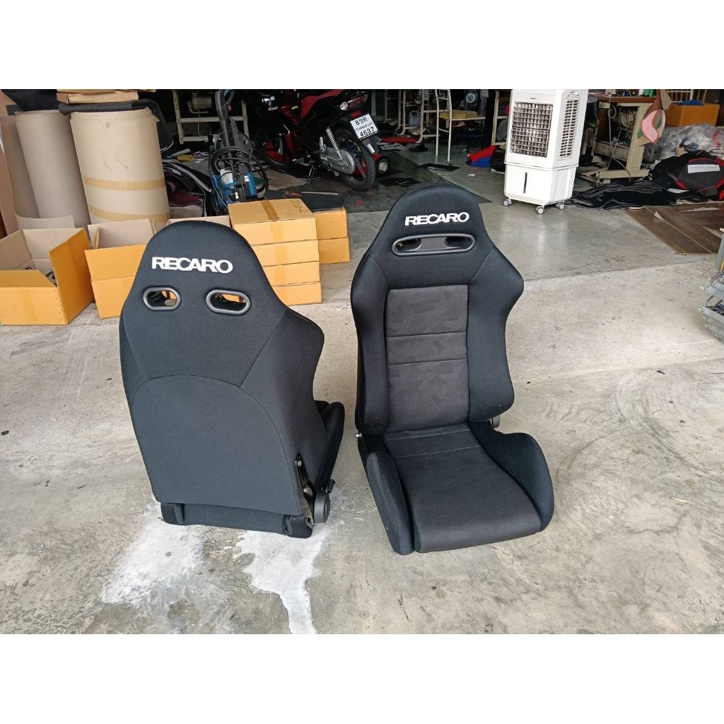 เบาะRECARO SR4 RAPTORดำกำมะหยี่ งานไทยพร้อมรางสไลด์ | Shopee Thailand