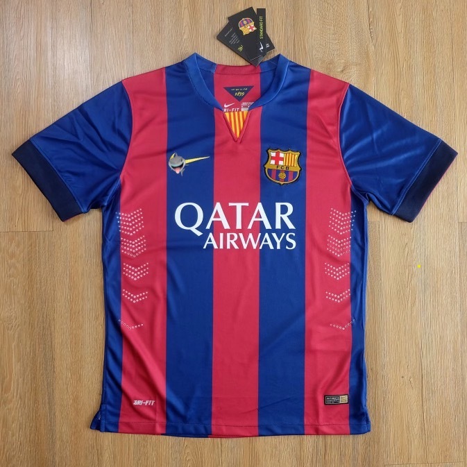 เสื้อบาร์เซโลน่า ย้อนยุค ทีมเหย้า ปี 2015/16 เกรด AAA Barcelona Retro ...