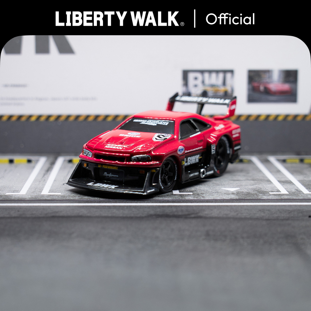 Liberty Walk Muscle Machines 1/64 LB WORKS ER34 Red&Black libertywalk ...
