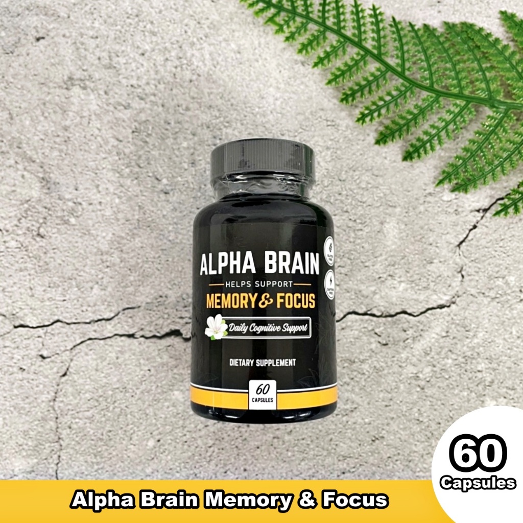 Alpha Brain Memory & Focus 60 Capsules สูตรบำรุงความจำและสมาธิ 60 ...