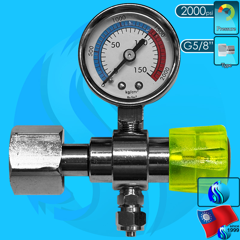 SeaSun Co2 Regulator Single Pressure Manometer เกลียว G5/8 | Shopee ...