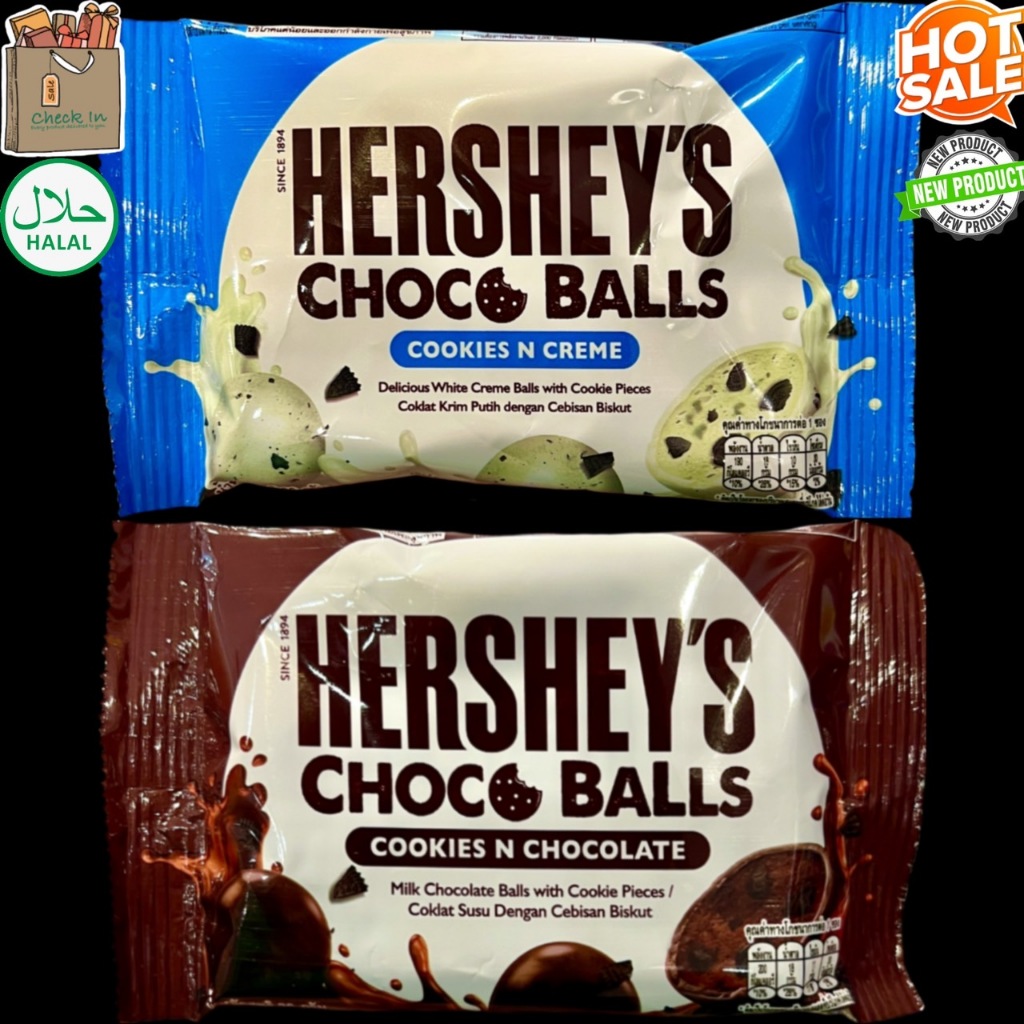 ของแท้ Hershey's Choco Balls Cookies N Creme , Chocolate 36g เฮอร์ชีส์ ...